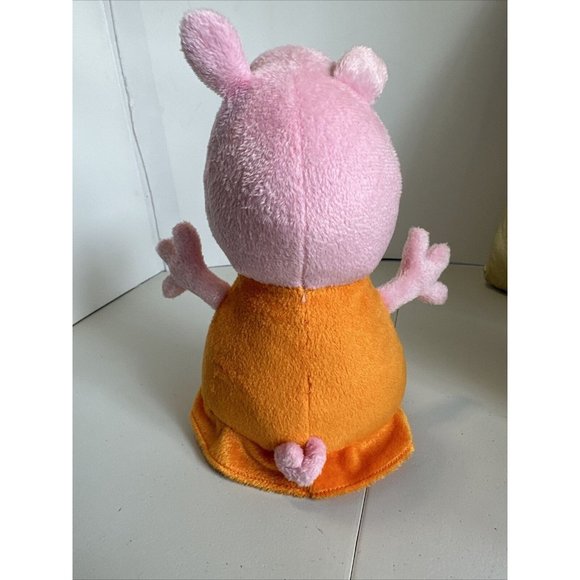 Peppa Pig Stuffed Animal Doll 2022 ABD Ltd Just Play Small 8" Toy Pink Orange - Picture 6 of 13